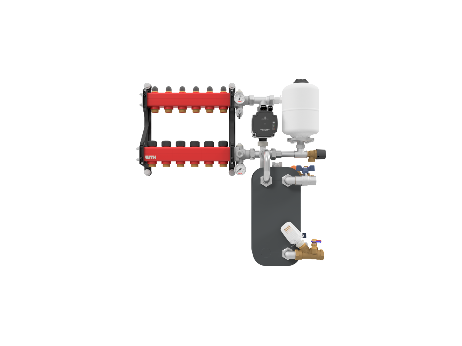 Kunststof verdeler met DW-module