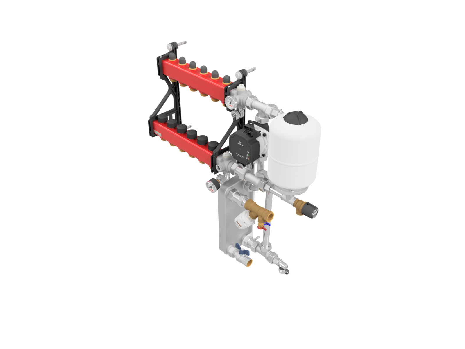 Kunststof verdeler met WW-module